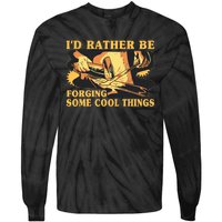 I'd Rather Be Forging Some Cool Things Anvil Blacksmith Tie-Dye Long Sleeve Shirt