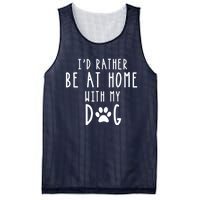 I'd Rather Be At Home With My Dog Hoodie Mom & Dog Parent Mesh Reversible Basketball Jersey Tank