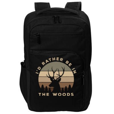 ID Rather Be In The Woods Deer Hunting Impact Tech Backpack