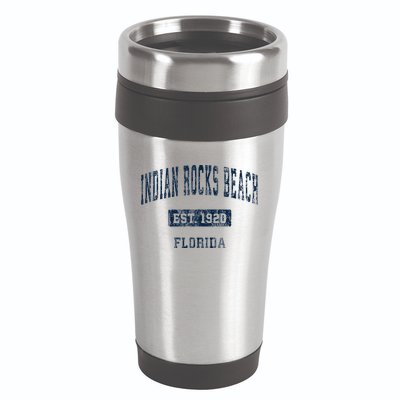 Indian Rocks Beach Florida FL Vintage Sports Established Nav 16oz Travel Tumbler