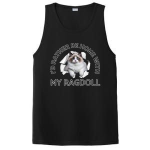 I'd Rather Be Home With My Himalayan Ragdoll Bir Cat Mom Cute Gift PosiCharge Competitor Tank