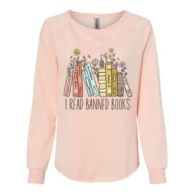 I Read Banned Books Womens California Wash Sweatshirt