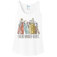 I Read Banned Books Ladies Essential Tank