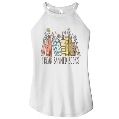 I Read Banned Books Women’s Perfect Tri Rocker Tank