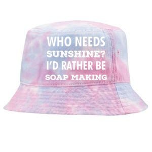 I'd Rather Be Soap Making Funny Soap Maker Gag Gift Meaningful Gift Tie-Dyed Bucket Hat