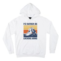 I'd Rather Be MMA BJJ Judo Brazilian Jiu Jitsu Arm Lock Hoodie