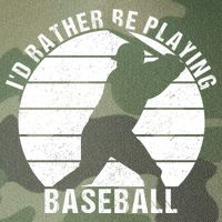 I'd Rather Be Playing Baseball Tee Baseball Player, Coach Legacy Tie Dye Trucker Hat
