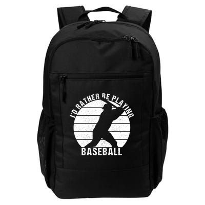 I'd Rather Be Playing Baseball Tee Baseball Player, Coach Backpack