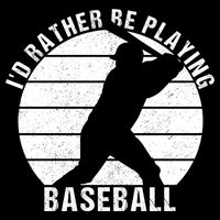 I'd Rather Be Playing Baseball Tee Baseball Player, Coach Backpack