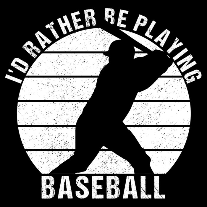 I'd Rather Be Playing Baseball Tee Baseball Player, Coach Backpack