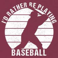 I'd Rather Be Playing Baseball Tee Baseball Player, Coach 16oz Travel Tumbler