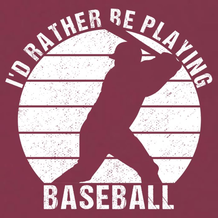 I'd Rather Be Playing Baseball Tee Baseball Player, Coach 16oz Travel Tumbler