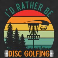 I'd Rather Be Disc Golfing Discs Funny Disc Golfer Cool Comfort Performance Bucket Hat