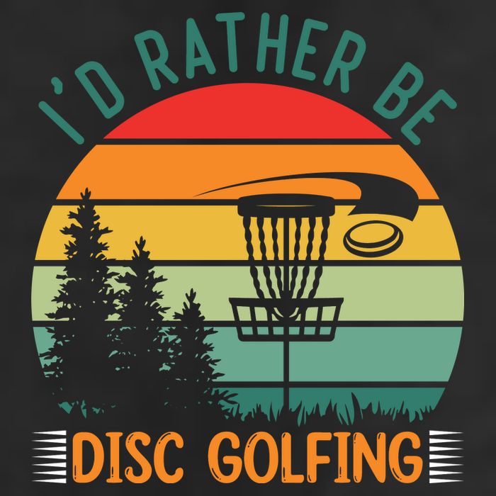 I'd Rather Be Disc Golfing Discs Funny Disc Golfer Cool Comfort Performance Bucket Hat