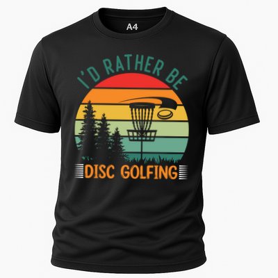 I'd Rather Be Disc Golfing Discs Funny Disc Golfer Performance Shirt