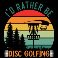 I'd Rather Be Disc Golfing Discs Funny Disc Golfer Bucket Hat