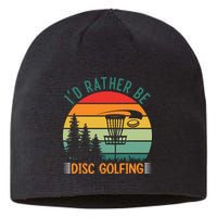 I'd Rather Be Disc Golfing Discs Funny Disc Golfer Sustainable Beanie