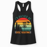 I'd Rather Be Disc Golfing Discs Funny Disc Golfer Womens Tank Top
