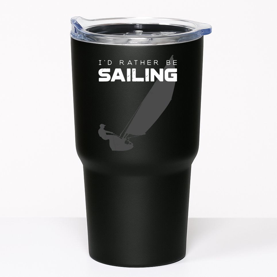 I'd Rather Be Sailing Vintage Sailing Tumbler