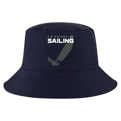 I'd Rather Be Sailing Vintage Sailing Cool Comfort Performance Bucket Hat