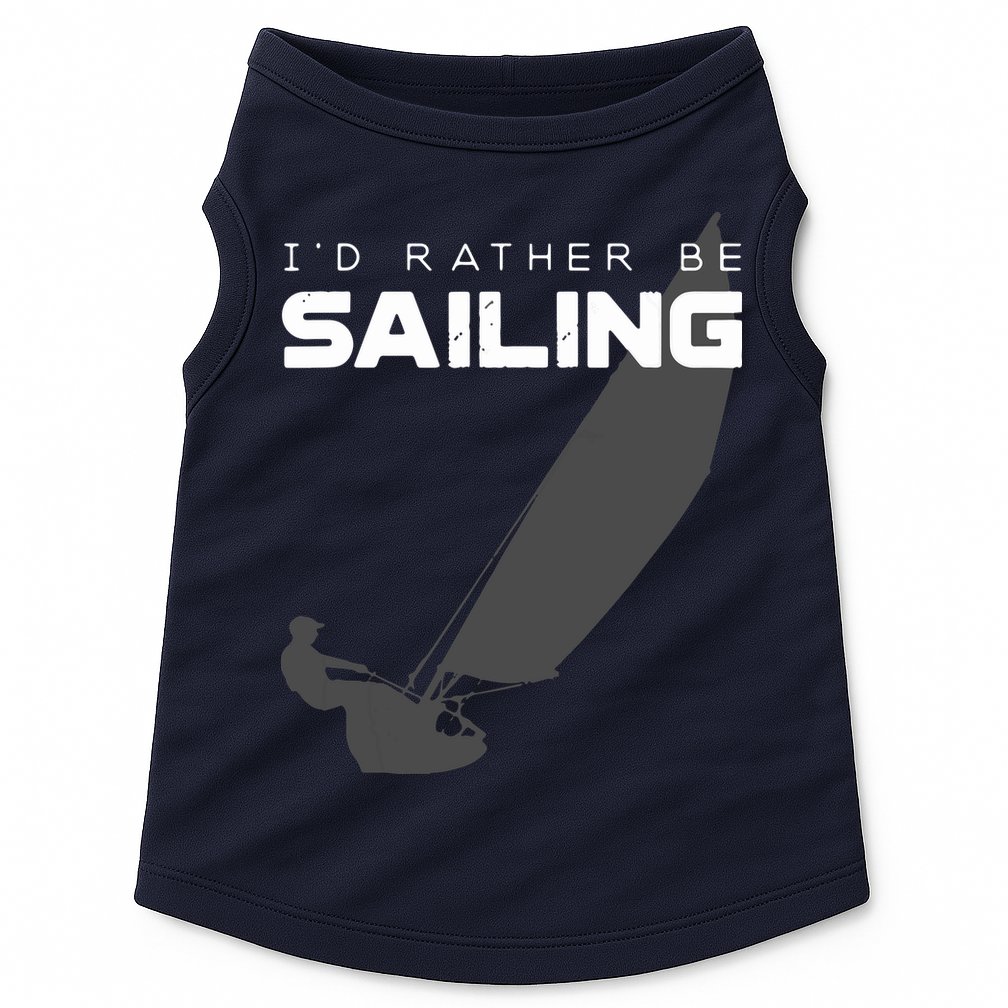 I'd Rather Be Sailing Vintage Sailing Doggie Tank