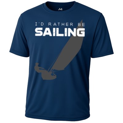 I'd Rather Be Sailing Vintage Sailing Performance Shirt
