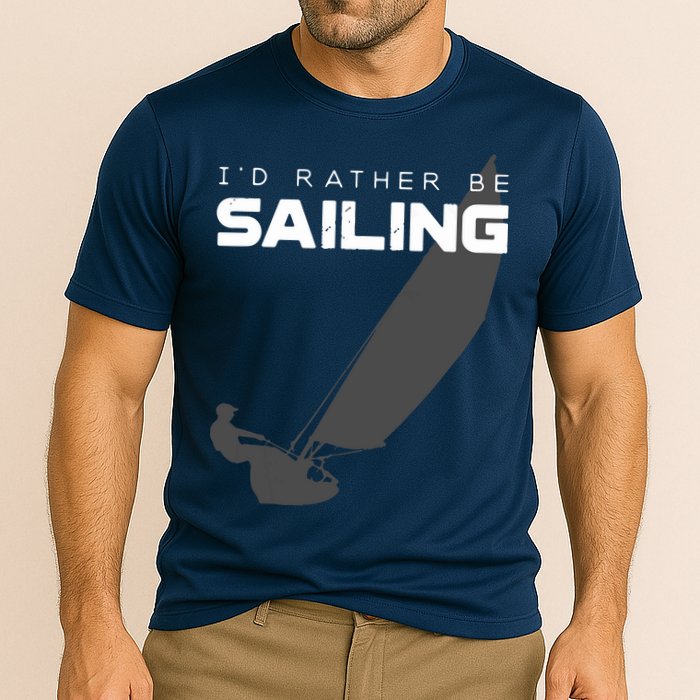 I'd Rather Be Sailing Vintage Sailing Performance Shirt