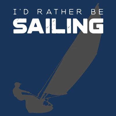 I'd Rather Be Sailing Vintage Sailing T-Shirt