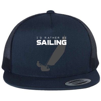 I'd Rather Be Sailing Vintage Sailing Flatbill Hat
