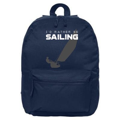 I'd Rather Be Sailing Vintage Sailing 16 in Basic Backpack