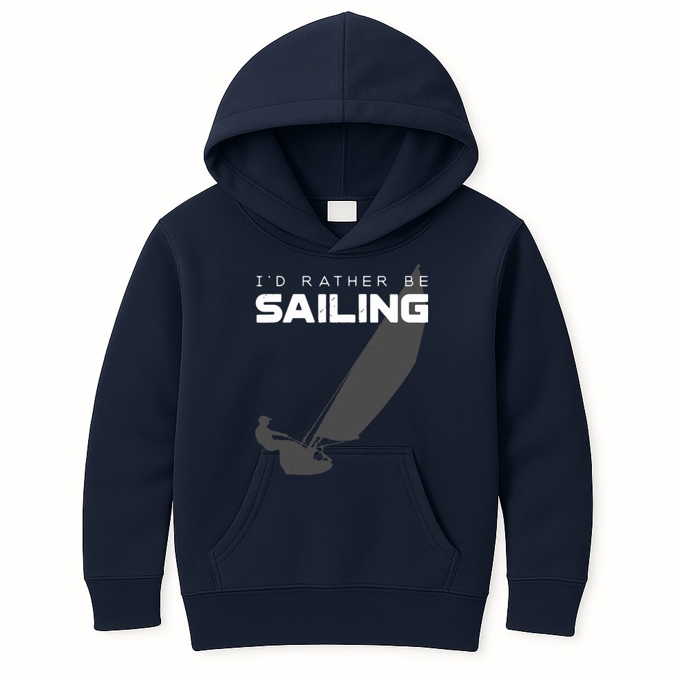 I'd Rather Be Sailing Vintage Sailing Kids Hoodie