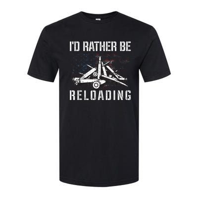 ID Rather Be Reloading Shooter Guns Ammo Softstyle® CVC T-Shirt