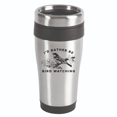 Id Rather Be Bird Watching Birding Nerd Gift Watcher 16oz Travel Tumbler