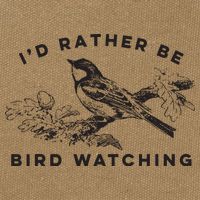 Id Rather Be Bird Watching Birding Nerd Gift Watcher Cotton Canvas Backpack