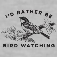 Id Rather Be Bird Watching Birding Nerd Gift Watcher Ladies PosiCharge Tri-Blend Wicking Tank