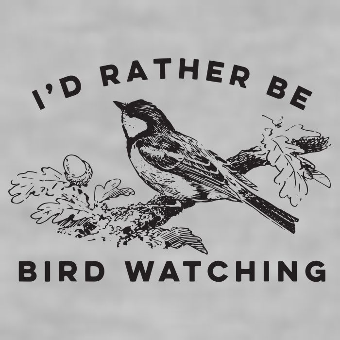 Id Rather Be Bird Watching Birding Nerd Gift Watcher Ladies PosiCharge Tri-Blend Wicking Tank