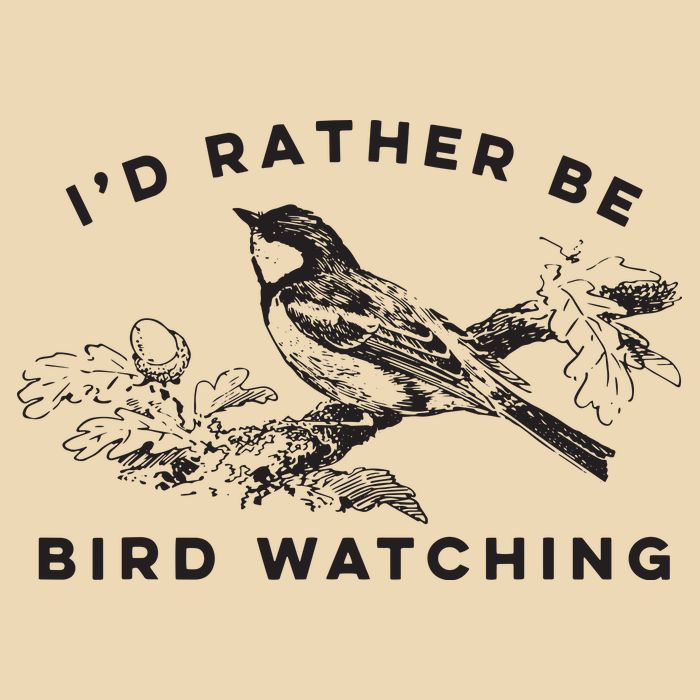 Id Rather Be Bird Watching Birding Nerd Gift Watcher Zip Tote Bag