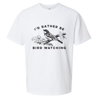 Id Rather Be Bird Watching Birding Nerd Gift Watcher Sueded Cloud Jersey T-Shirt