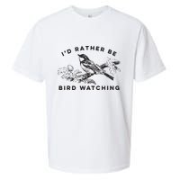 Id Rather Be Bird Watching Birding Nerd Gift Watcher Sueded Cloud Jersey T-Shirt