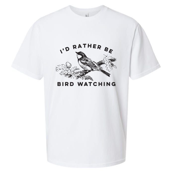 Id Rather Be Bird Watching Birding Nerd Gift Watcher Sueded Cloud Jersey T-Shirt