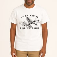 Id Rather Be Bird Watching Birding Nerd Gift Watcher Tall T-Shirt