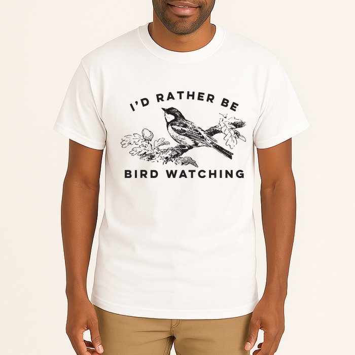 Id Rather Be Bird Watching Birding Nerd Gift Watcher Tall T-Shirt