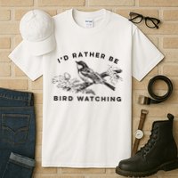 Id Rather Be Bird Watching Birding Nerd Gift Watcher Tall T-Shirt