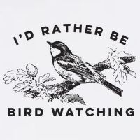 Id Rather Be Bird Watching Birding Nerd Gift Watcher Tall T-Shirt