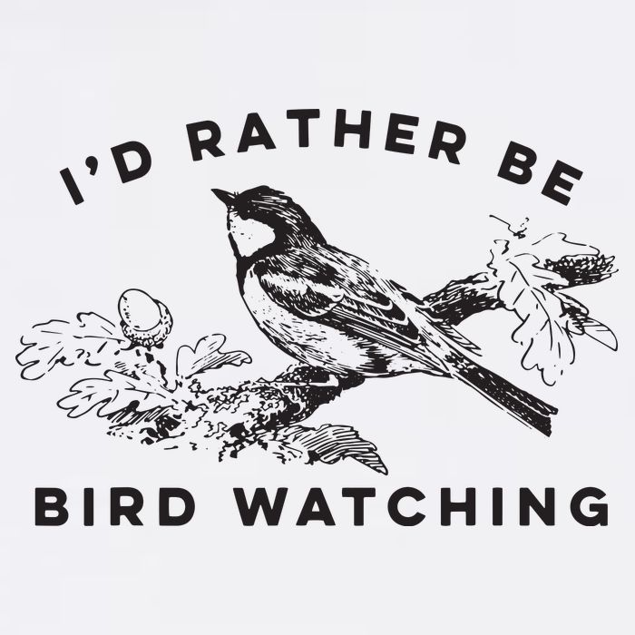 Id Rather Be Bird Watching Birding Nerd Gift Watcher Tall T-Shirt