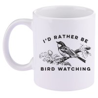 Id Rather Be Bird Watching Birding Nerd Gift Watcher 11oz C Handle Ceramic Mug