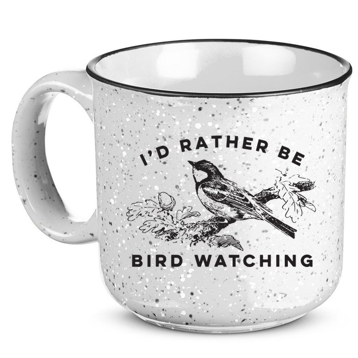 Id Rather Be Bird Watching Birding Nerd Gift Watcher 15oz Campfire Ceramic Mug