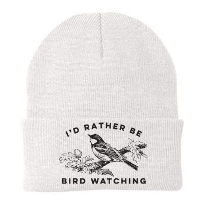 Id Rather Be Bird Watching Birding Nerd Gift Watcher Knit Cap Winter Beanie