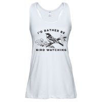 Id Rather Be Bird Watching Birding Nerd Gift Watcher Ladies Essential Flowy Tank