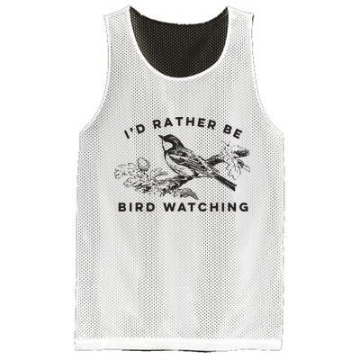 Id Rather Be Bird Watching Birding Nerd Gift Watcher Mesh Reversible Basketball Jersey Tank